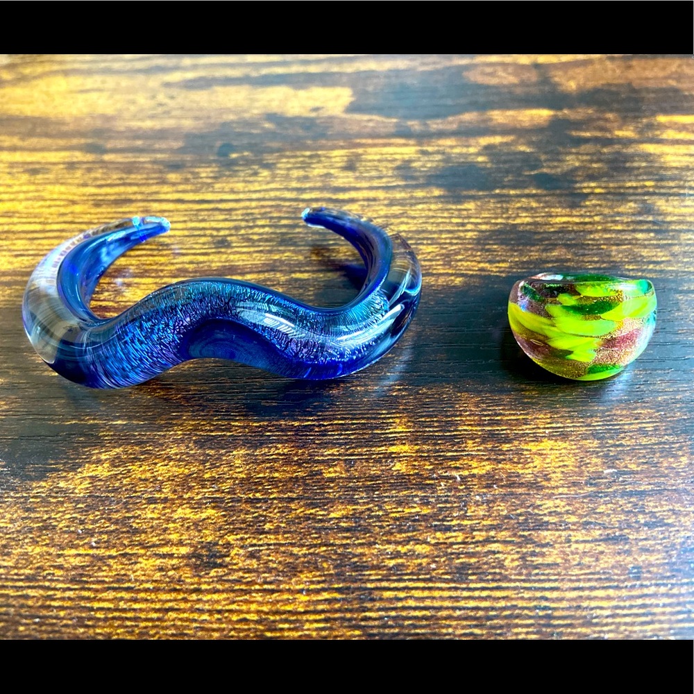 Glass Bracelet and Ring